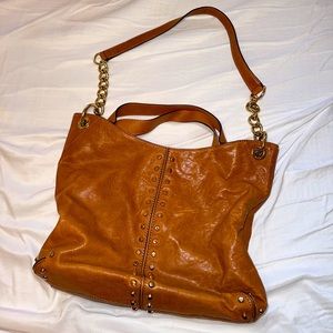 Michael Kors Leather Satchel Crossbody Bag